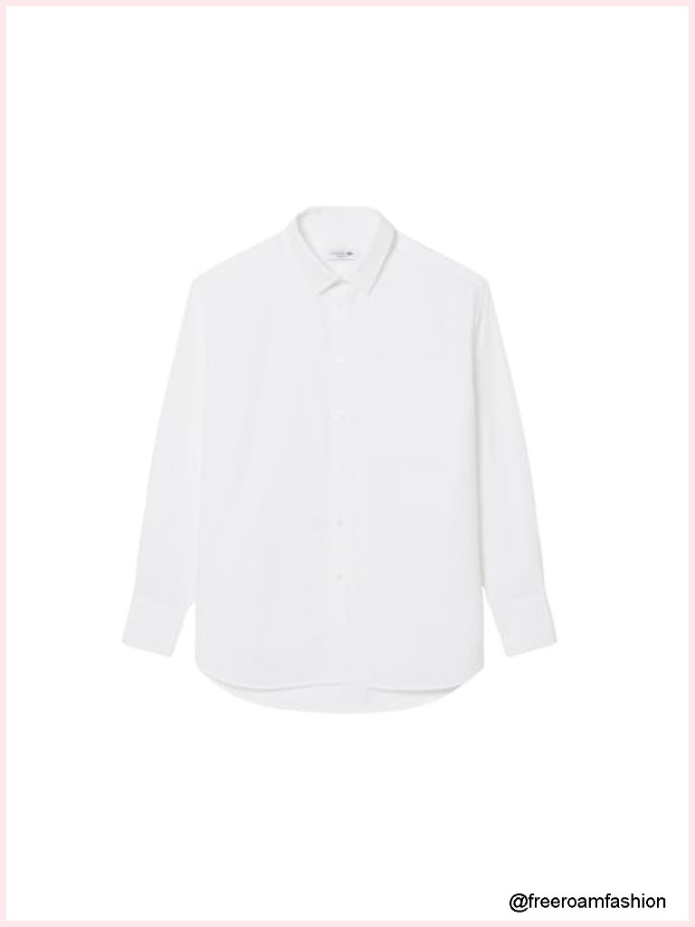 Oversized Cotton Poplin Button-Down Shirt